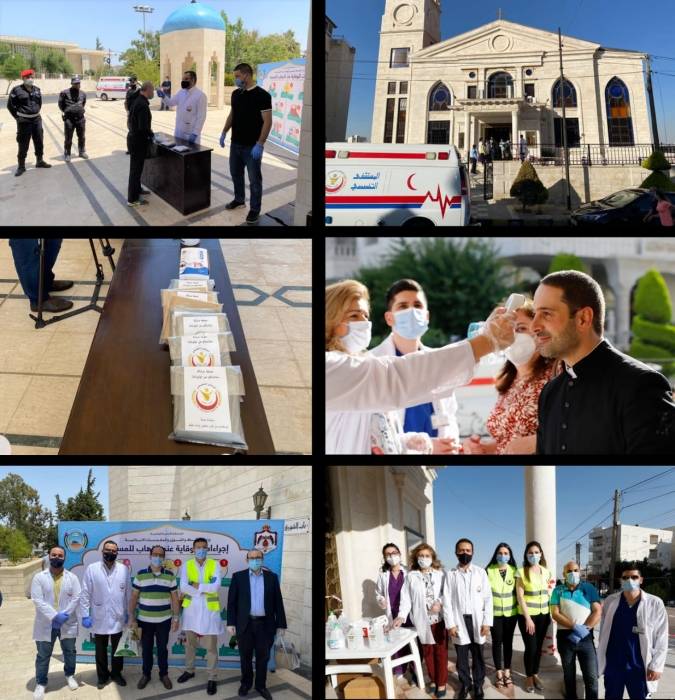 المستشفى التخصصي يتطوع في أول صلاة للمصلين في المساجد والكنائس بعد جائحة الكورونا...صور