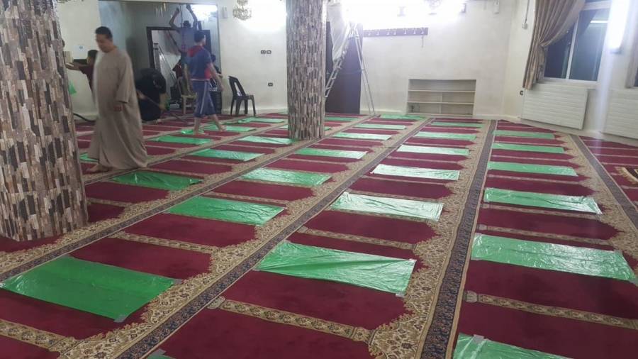 إغلاق مسجد عمر بن الخطاب بمنطقة ماركا الجنوبية احترازياً