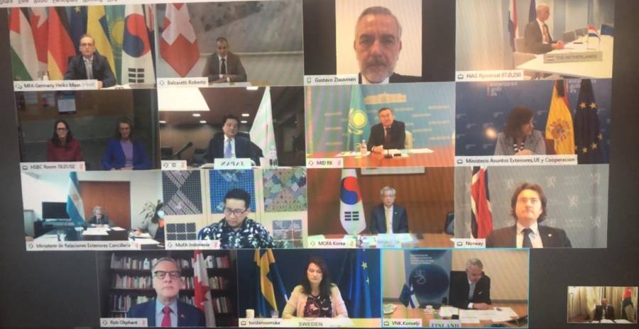 أكد وزير الخارجية وشؤون المغتربين أهمية بناء منطقة شرق أوسط خالية من جميع أسلحة الدمار الشامل