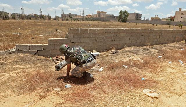 Landmines spell silent threat in Libyan former war zone
