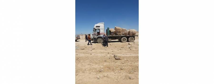 المياه: ضبط شاحنة جديدة محملة بالبازلت المستخرج بطريقة مخالفة في الهاشمية