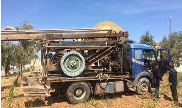 ضبط حفارة مخالفة في حوارة اربد