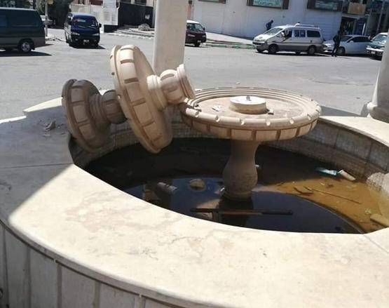 البحث عن محطمي النافورة بالكرك