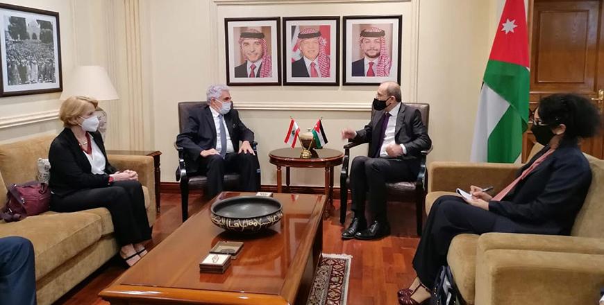 Region, ties top Safadi’s talks with Lebanon’s Hatti