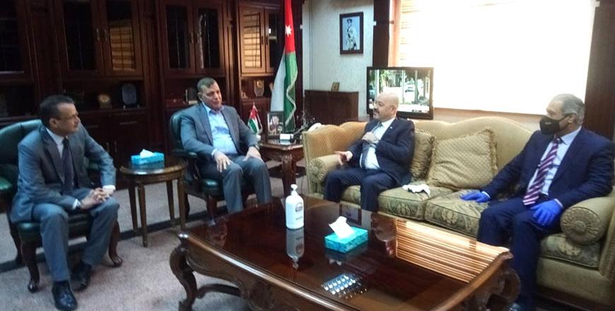 Jaber, Iraq envoy talk cooperation