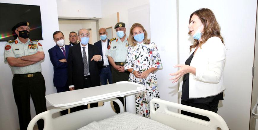 Army chief opens quarantine ward in King Hussein Medical Centre