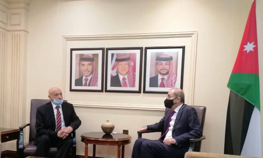 الصفدي يستقبل رئيس مجلس النواب الليبي