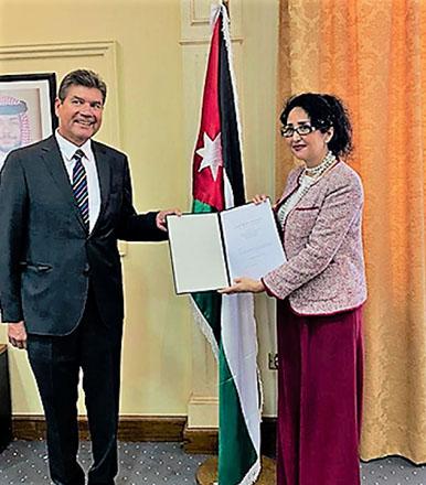 New German ambassador to Jordan presents credentials