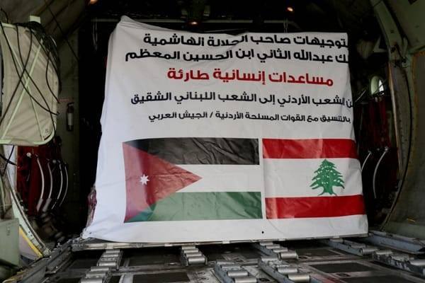 الخيرية الهاشمية تواصل إرسال مساعدات إنسانية إلى لبنان