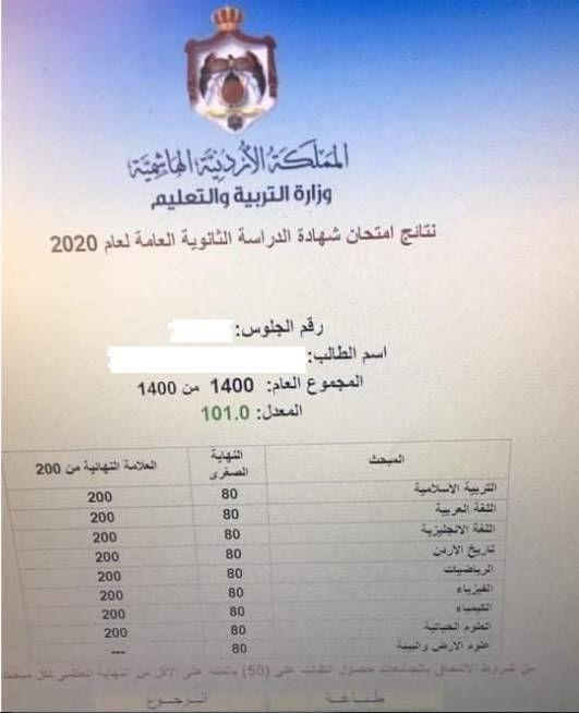 هل حصل طالب على معدل 101 