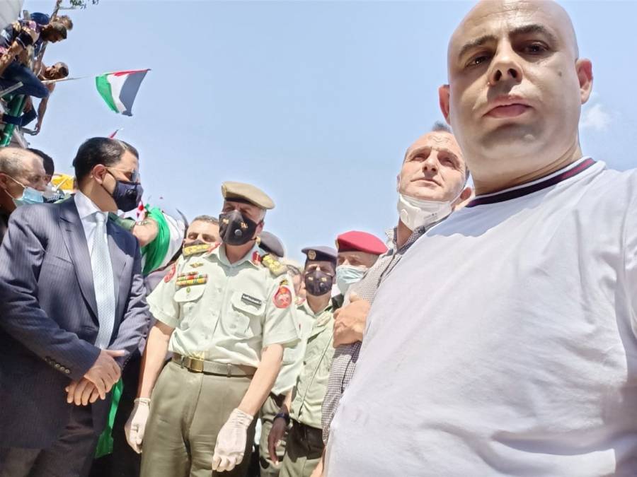 ابو صنوبر : انهمرت  الدموع من عيني  لدى مشاهدتي رفات شهيد الجيش العربي...صور