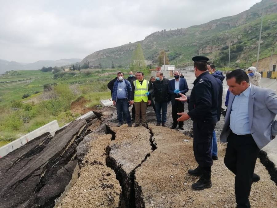 الأشغال تفتح طريق العدسية جزئيا وبشكل مؤقت