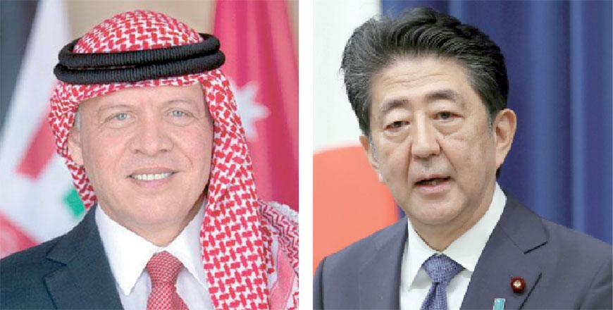 King commends Japan PMs leading role in boosting strategic partnership