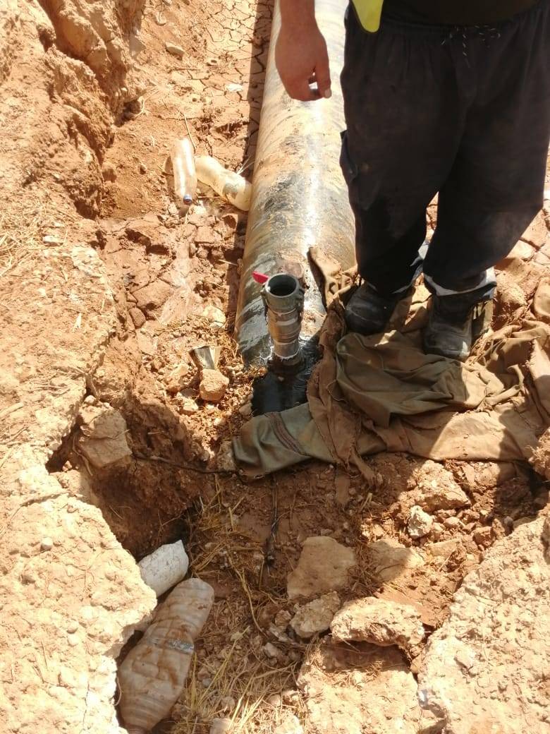 المياه : حملة امنية تضبط اعتداءات على خطوط رئيسية في الموقر