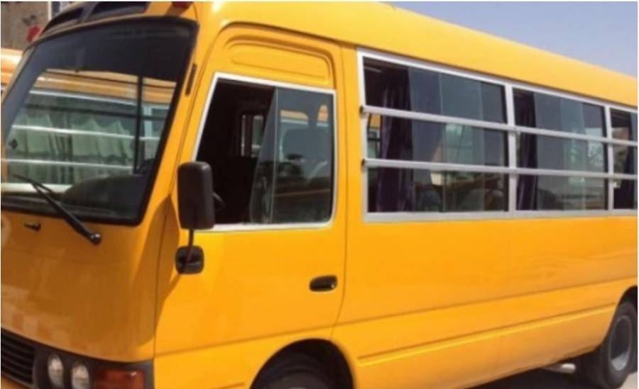 إصابة 8 طلاب اثر حادث تدهور باص لنقل الطلاب في السلط