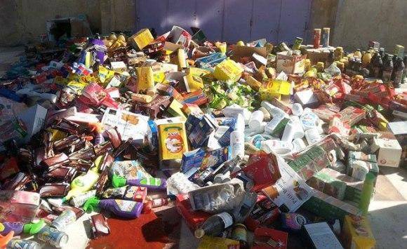 إتلاف أغذية فاسدة في دير أبي سعيد