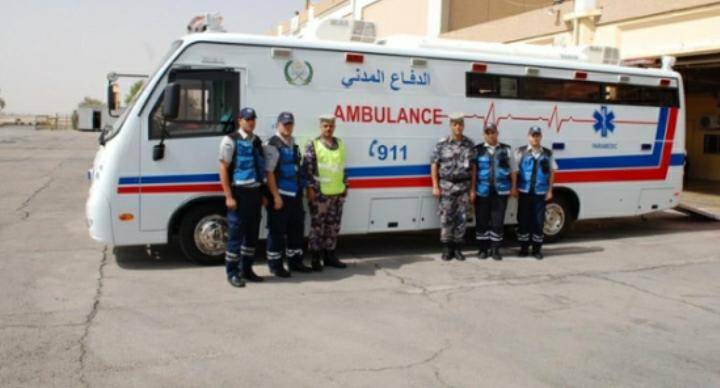 مديرية الدفاع المدني : تتعامل خلال عطلة نهاية الأسبوع مع (3815) حالة إسعافية مختلفة