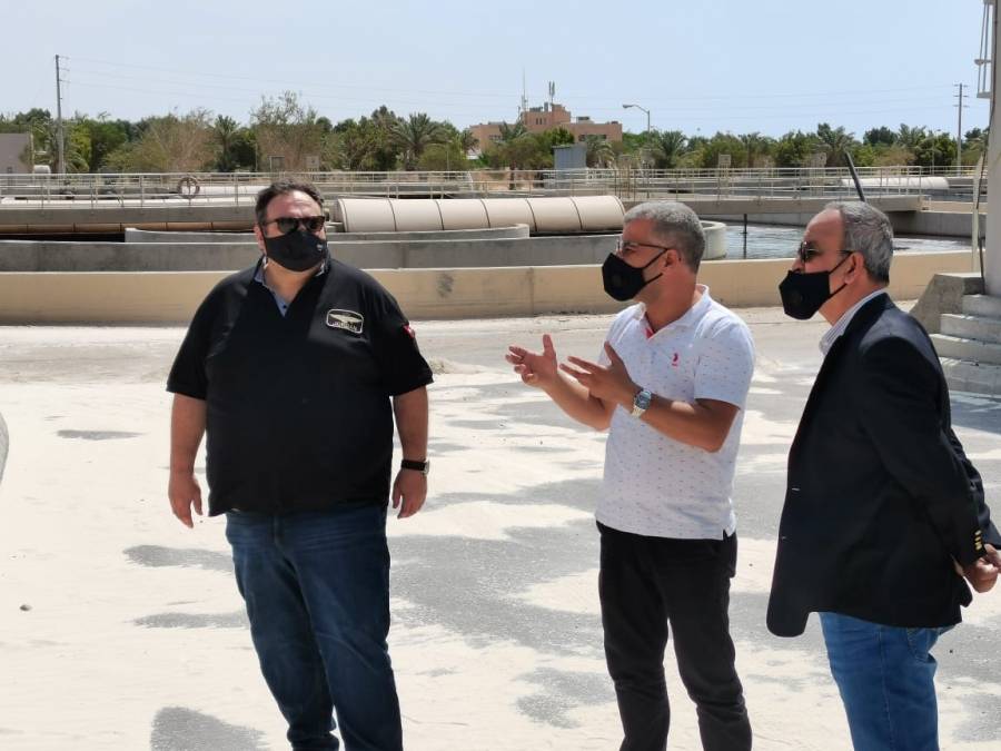 العزام يتفقد استكمال اعمال توسعة تنقية العقبة