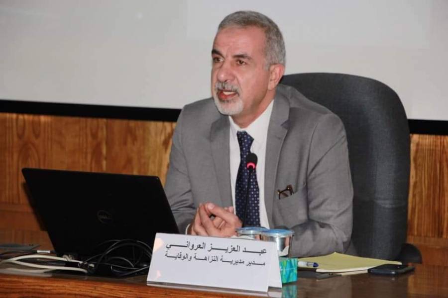 محاضرة حول  جهود هيئة النزاهة ومكافحة الفساد  في كلية الدفاع الوطني