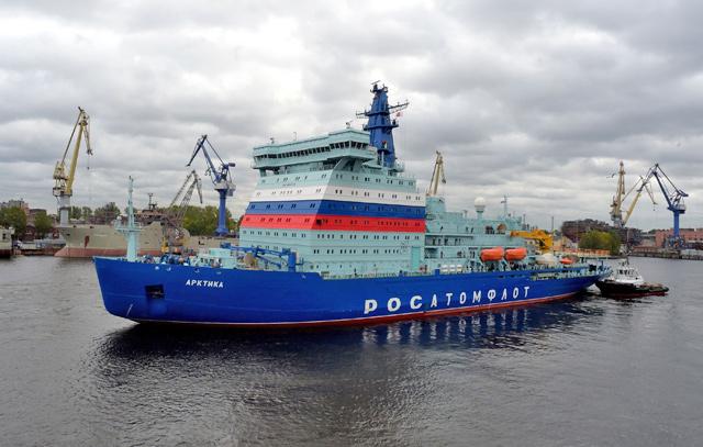 Russia’s giant nuclearpowered icebreaker makes maiden voyage