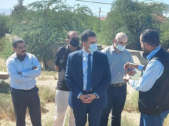 Saidan checks on Jordan Valley water resources