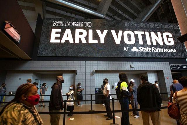 Americans voting early in record numbers in presidential election