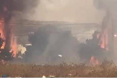 حريق في ناعور