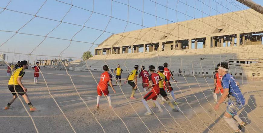 Iraq’s ‘stadium of horrors’ in ruins, but the game goes on