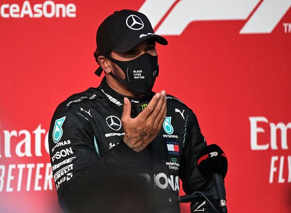 Hamilton capitalises on Bottas’ bad luck to secure win for Mercedes