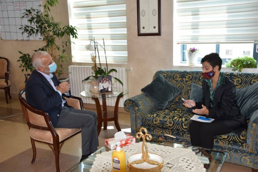 وزير التنمية الاجتماعية يستقبل سفيرة ورئيسة بعثة الاتحاد الاوروبي في الاردن .