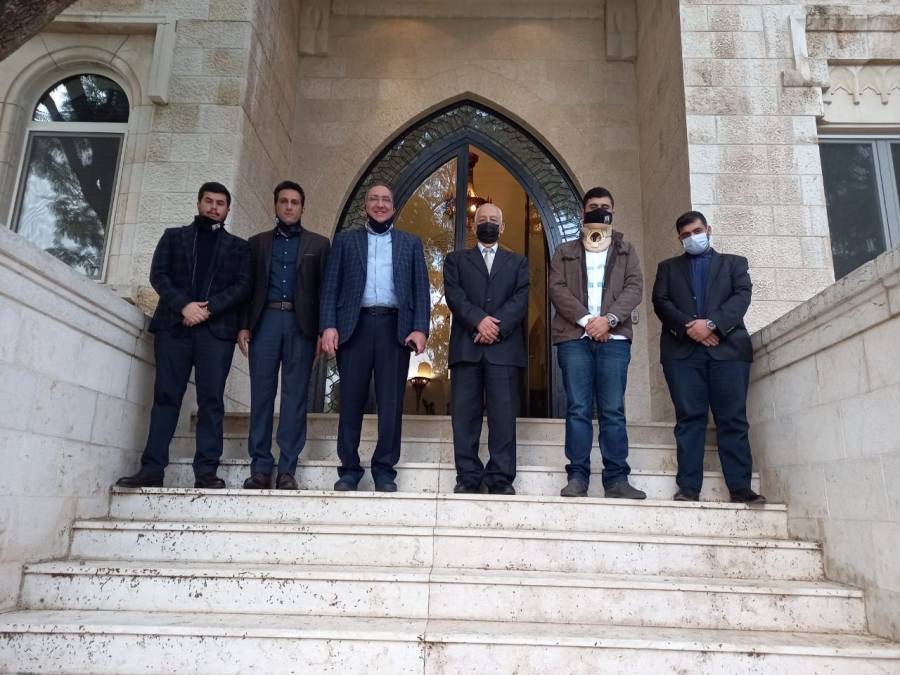 العيسوي يستقبل ابناء السعود وينقل تعازي ومواساة الملك لهم