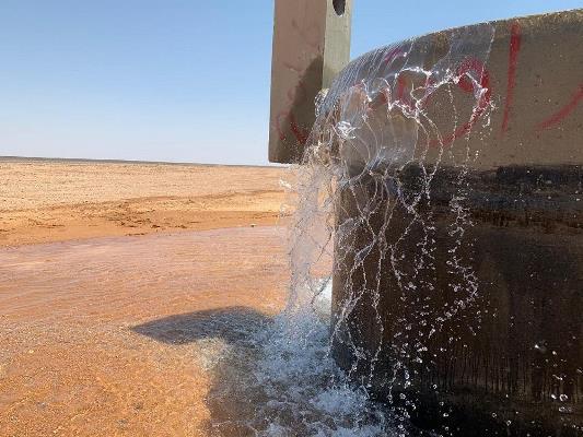 المياه توقف الضخ من الديسي