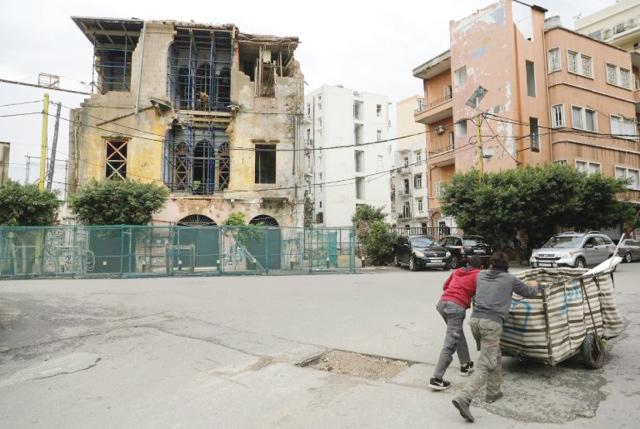 Winter rains in Beirut finish off blastravaged homes