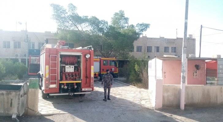 مجهولون يضرمون النار في مكتب الاحوال المدنية والجوازات في معان