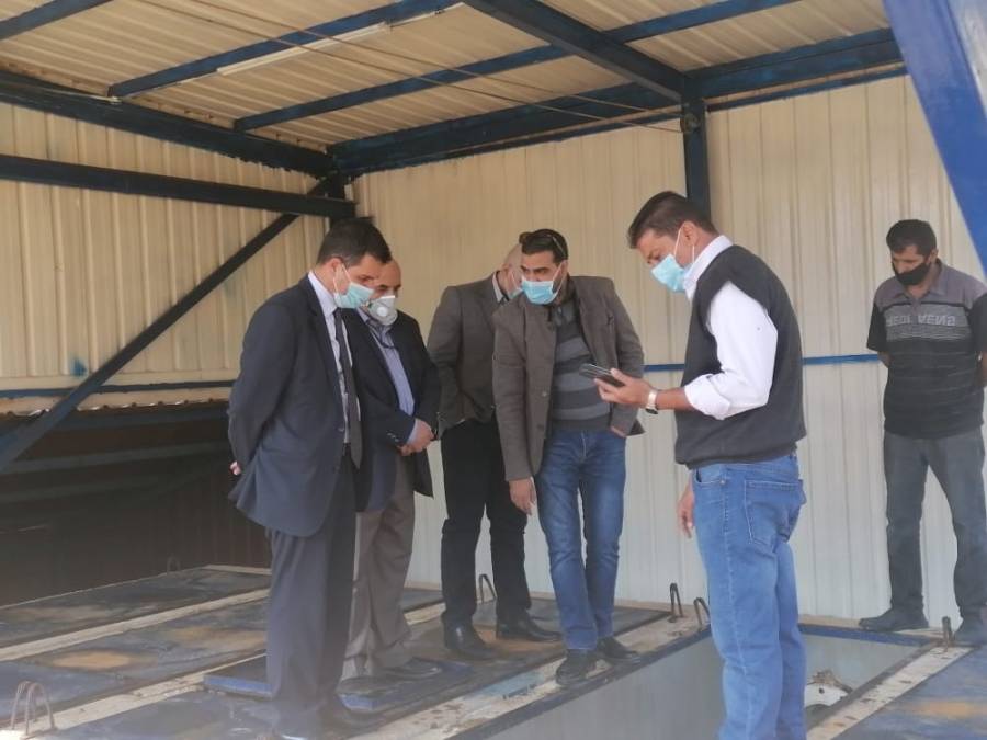 جولة مفاجئة لوزير المياه والري على مركز (سكادا) تحكم مياه الشمال