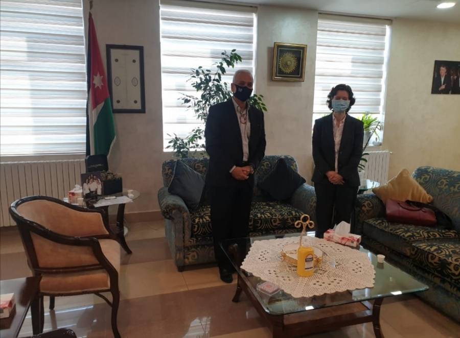 المفلح يستقبل  سفيرة المملكة المتحدة لدى الاردن