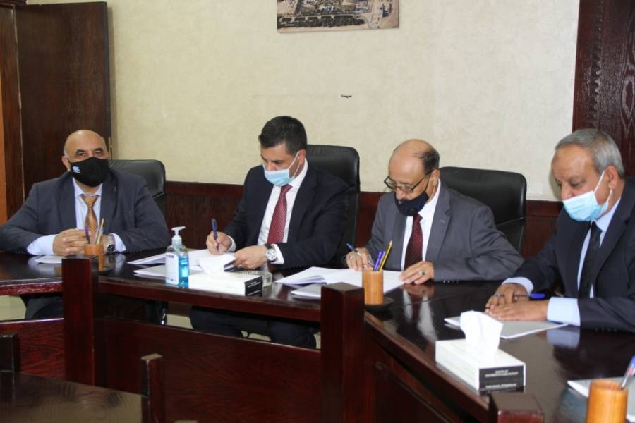 السعيدان يضع حجر الأساس لمبنى التحكم الجديد في  مياه العقبة ويوقع عقد إدارة مياه معان