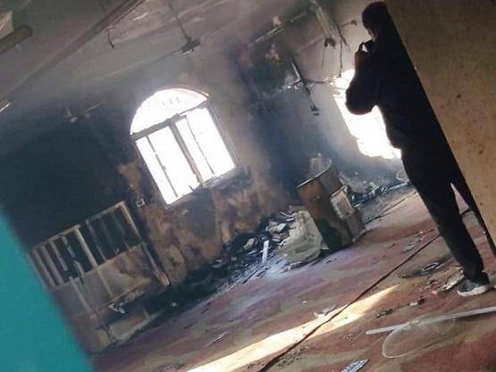 السيطرة على حريق مسجد في الشونة الشمالية