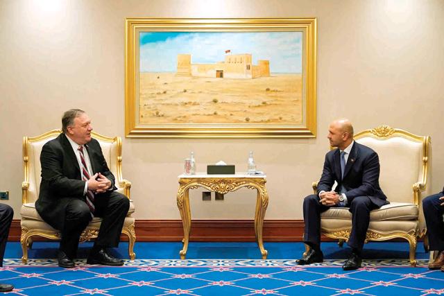 Pompeo meets Taliban, Afghan gov’t negotiators in Qatar