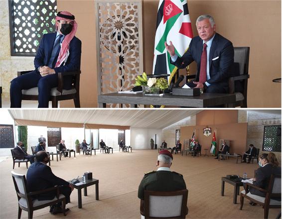 King meets with figures from southern governorates