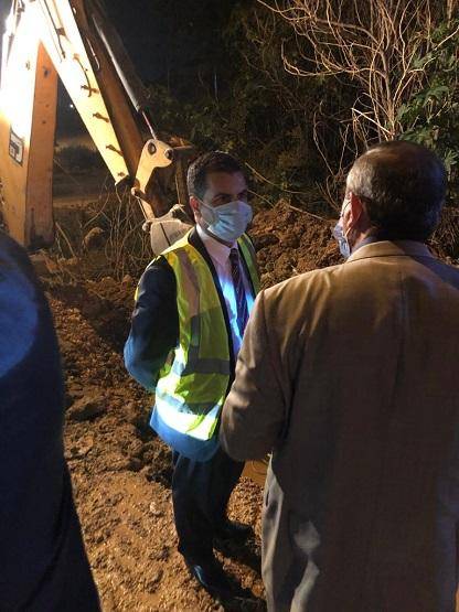 إعادة الضخ بعد إصلاح محطة السلط