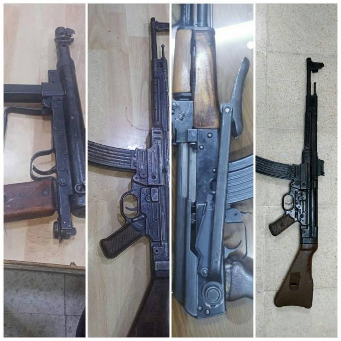 الامن العام :ضبط 16 سلاحاً نارياً،ثمانية منها اوتوماتيكية...صور