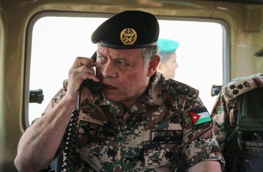 الملك يقدم التعازي بوفاة الرقيب خلدون المعاقلة