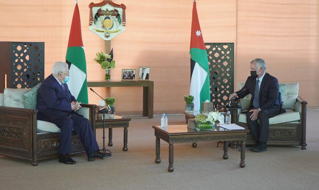 King receives Abbas in Aqaba