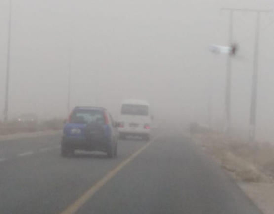 ضباب في السهول الشرقية والبادية