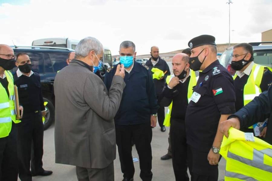 الرحامنة يطلع على مراحل انشاء جمرك عمان  الماضونة