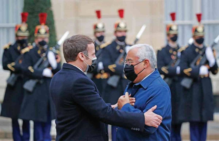 رئيس وزراء البرتغال يعزل نفسه بعد غداء عمل مع ماكرون