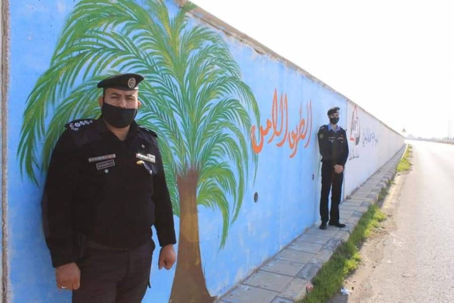 رسم جداريات توعوية للحد من حوادث السير