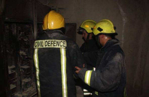 إصابة 3 أشخاص بحريق في عدادات كهرباء في عمان