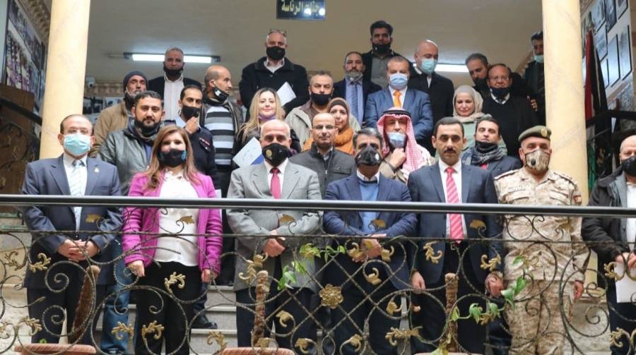 رئيس جامعة الحسين بن طلال يستقبل رئيس جامعة مؤتة